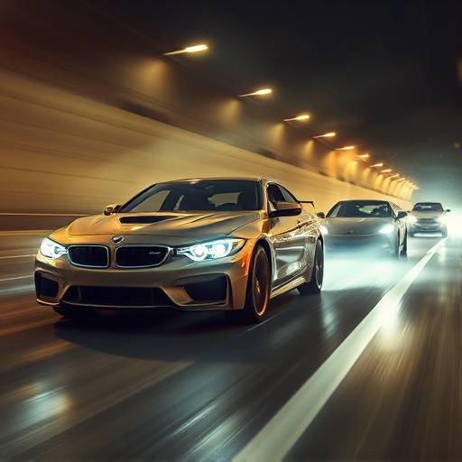 Image from the action series 'Renegade Squad', depicting a high-speed chase.